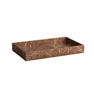 DOMUS TRAY - MARBLE LOOK - MOCHA
