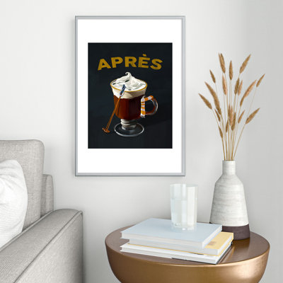 The Whiskey Ginger Apres Ski Hot Chocolate Framed Art Print