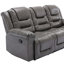 Fauteuil inclinable manuel de cinéma à 3 places avec deux porte-gobelets intégrés