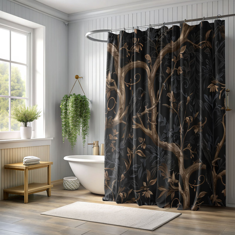Dark Rose - Premium Shower Curtain, 74"H x 71"W