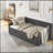 Daybed With Drawers Upholstered Tufted Sofa Bed, With Button On Back And Copper Nail On Waved Shape Arms(81.5''X4''x30.5'')