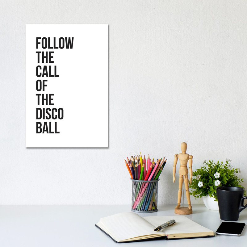 Disco Ball by The Native State - Wrapped Canvas Print, 30.48cm H x 20.32cm W x 1.91cm D