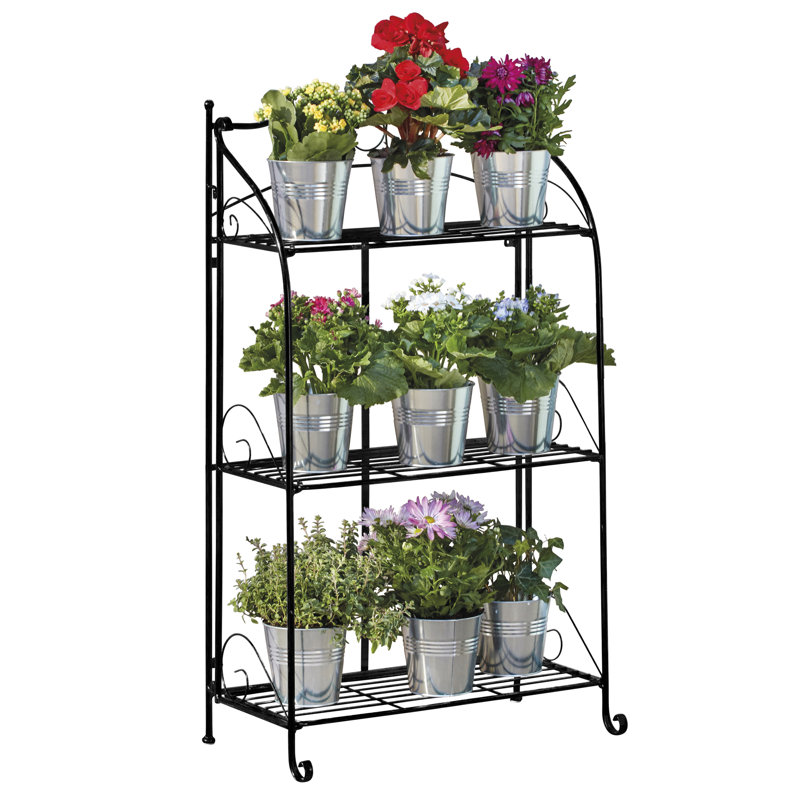 California Metal Plant Stand, Black