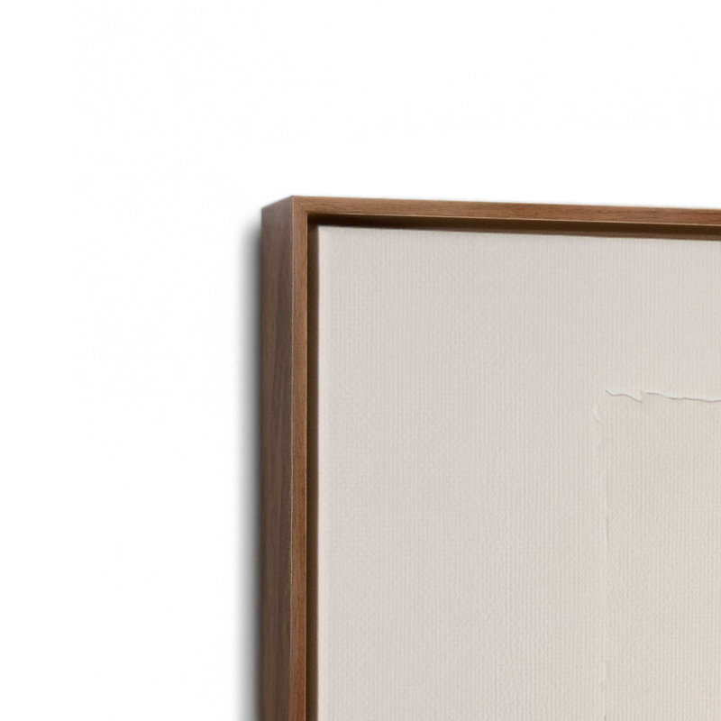 Ensemble de 4 reproductions, 12 po x 12 po, Cadre flottant en noyer