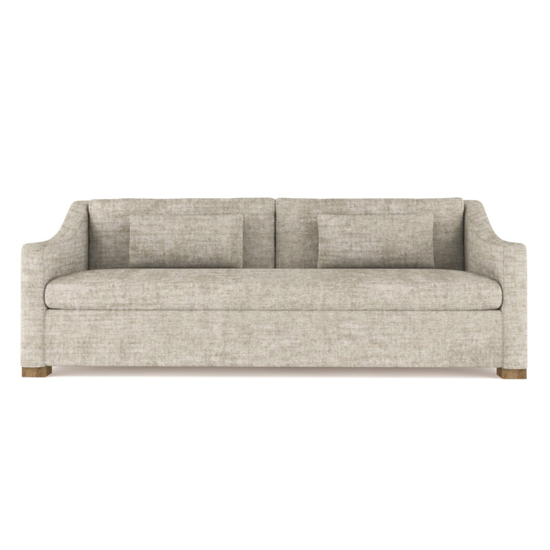 Canapé Crosby, H 32,5 po x l 84 po x P 43 po, Patiné, Velours écrasé huître