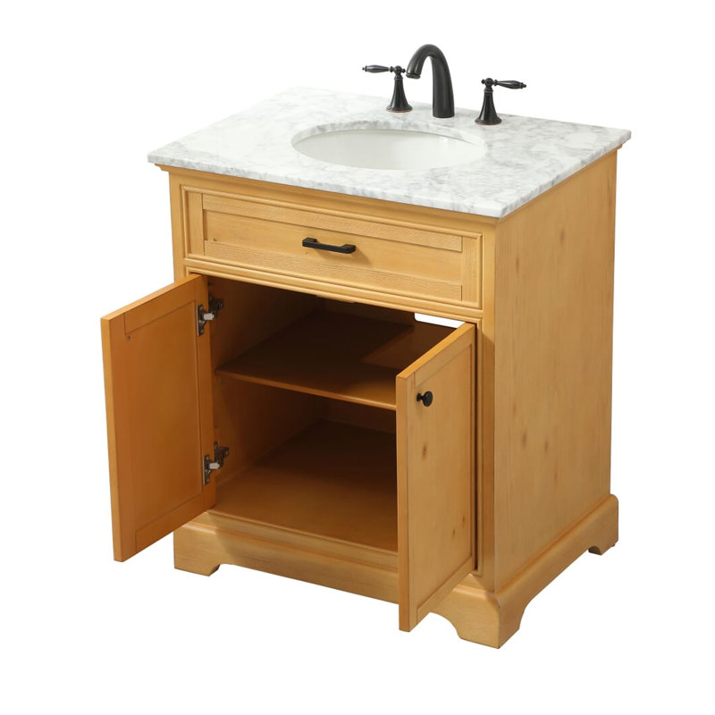 Ensemble de meuble-lavabo simple de 30 po Hermes, Naturel