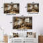 «Brown Rustic Bathroom Charm III», ensemble d'art mural rustique-107200099-107200109