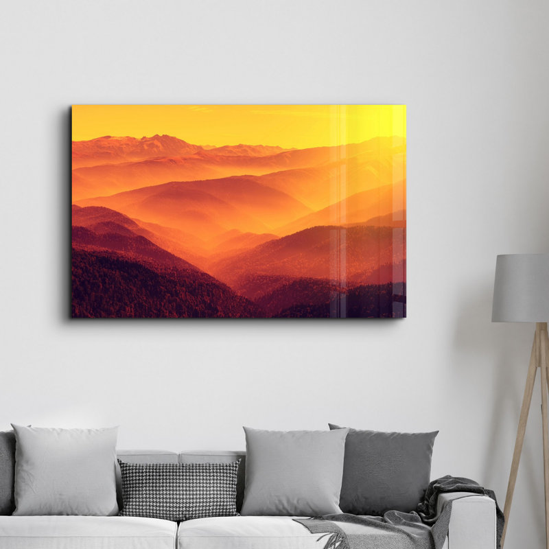 Elegant Tempered Glass Wall Art Painting, 13.8 x 21.7 inches | 100% Tempered Glass, Thickness: 0.16 inches | UV Printed for Vibrant Colors | Perfect for Home Decor, Living Room, & Office Spaces
