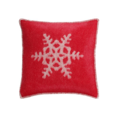 Snowflake Wool Cushion Cover
