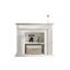 Foyer autoportant en bois massif beige-117512296