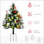 Arbre de Noël artificiel pré-éclairé 2,5 pi / 30 po avec 2 branches 2,5 pi / 30 po