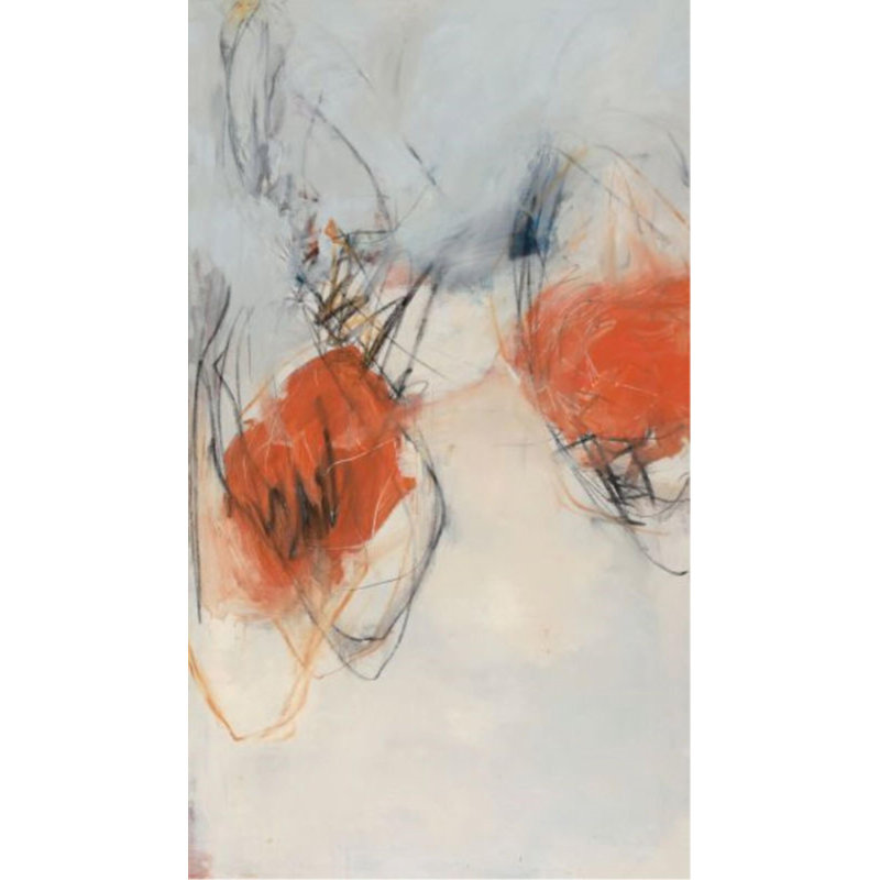 Automne par Samuel Kane - Peinture sur toile, Extérieur, H 42 po x l 24 po
