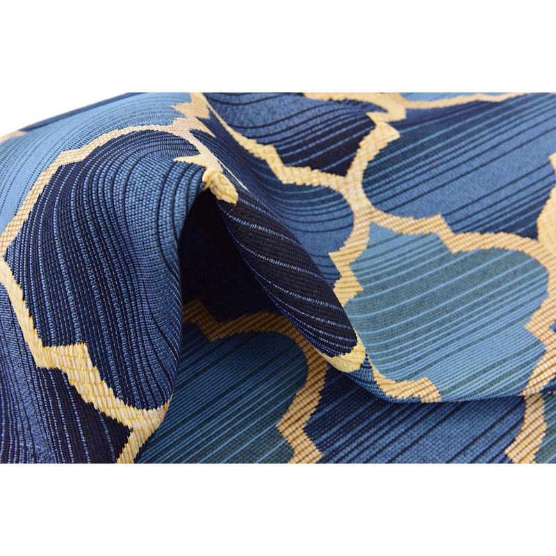 Outdoor Veranda Area Rug Denim Color, Rectangle 10' x 12'