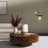 31.5" & 35" Round Solid Wood Burl Coffee Table – Unique Natural Swirl Patterns, Curved Elegant Design, Handcrafted Centerpiece-1089056193-1089056194