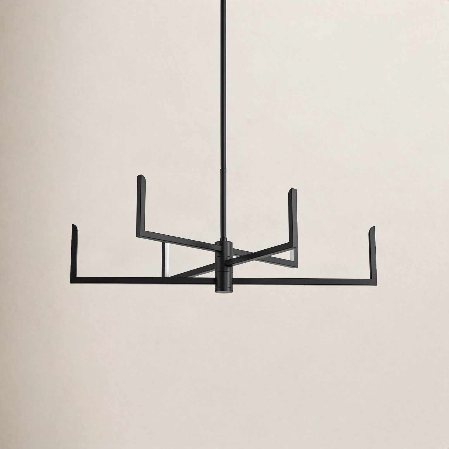 Lolita 6 - Light Dimmable LED Chandelier, Matte Black