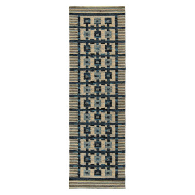 Scandinavian Wool Geometric Area Rug