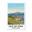 Isle Of Iona, Scotland - Romantic Abbey And Coastal Escape Travel Poster. Giclee Print On Wrapped Canvas. Wall Art, Home Decor - Religious & Cultural Sites, Scotland - Wrapped Canvas Print-404176498
