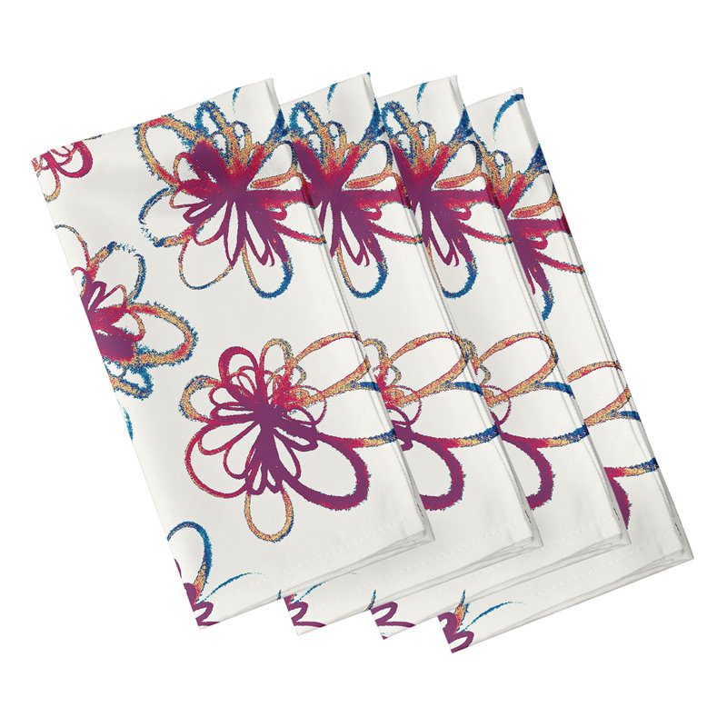Cimitrio Polyester Modern & Contemporary Napkins, Purple
