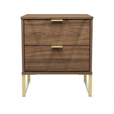 Baturhan 2 Drawer Bedside Cabinet (Ready Assembled)