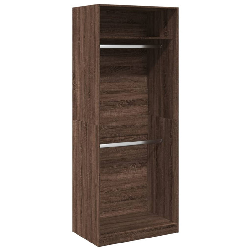 Artressia Manufactured Wood Wardrobe, 80 x 50 x 200 cm, Brown Oak