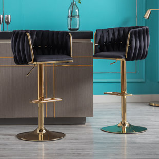 Chaise de bar tissée