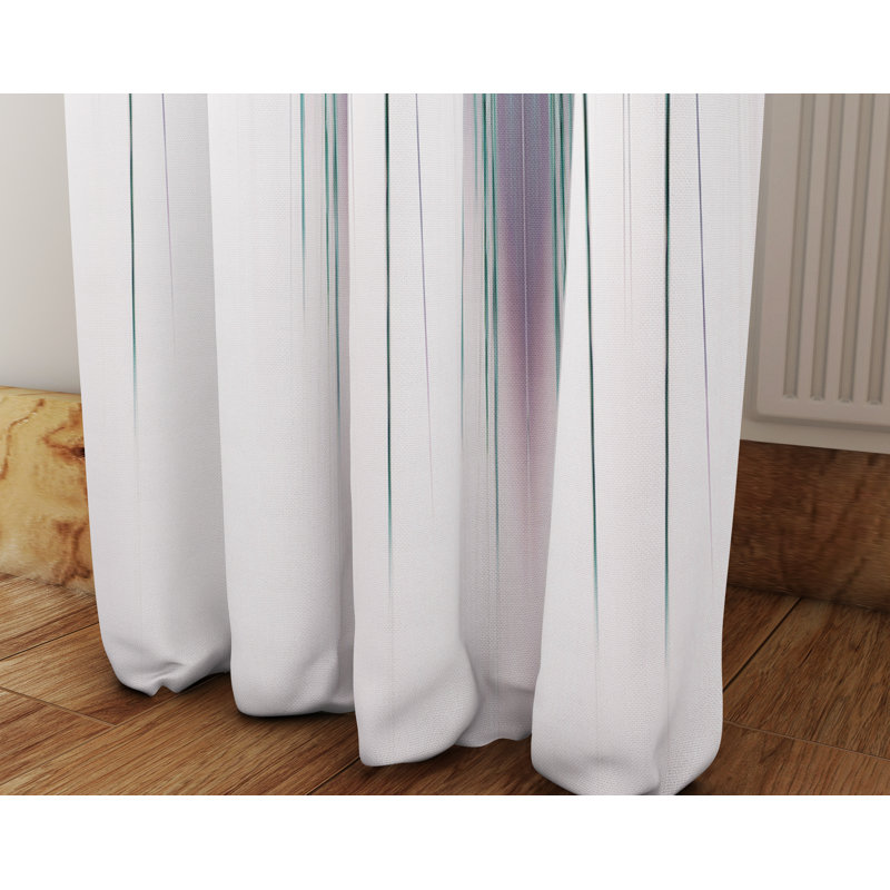 Semi Sheer Curtain Panel Pair, null