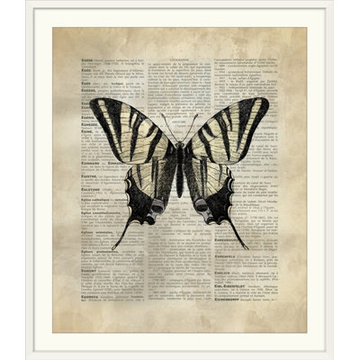 «rétro dictionary, papillon d’art ii par kate lillyson, impression