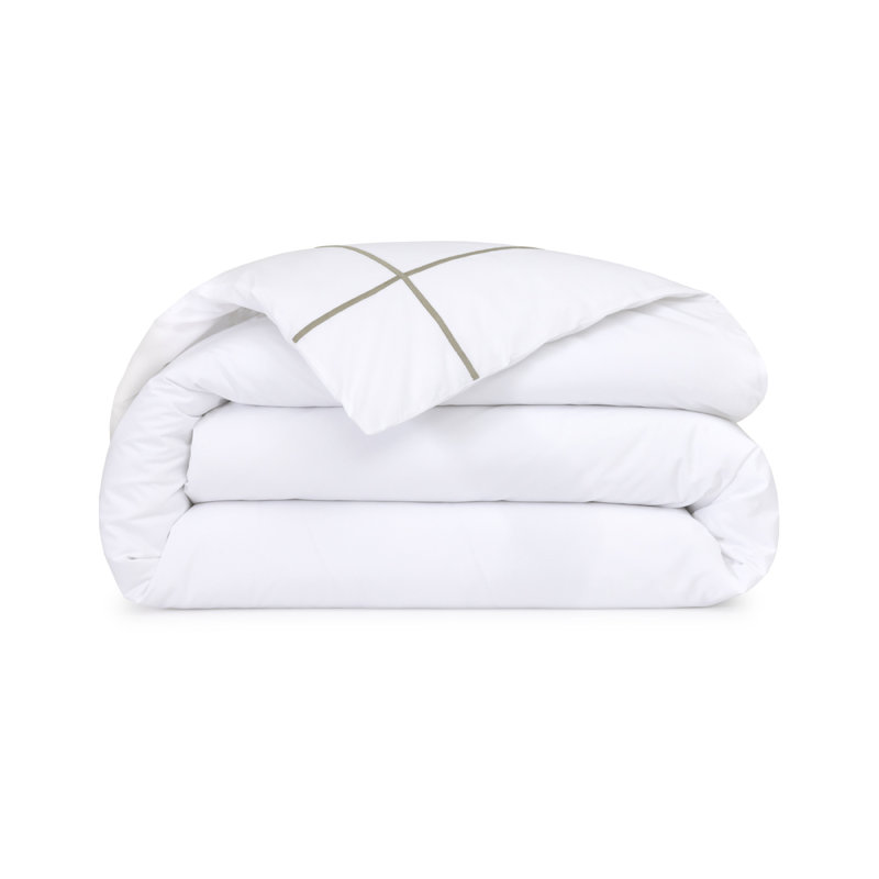 Athena Duvet Cover, Khaki, Full Duvet Cover