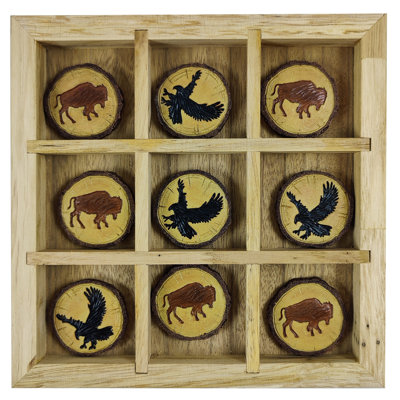Ensemble de planche de tic tac toe Buffalo and Eagle