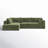 Marcel 122"W Fabric Sectional in Sagano Green-97782868-97782871