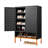 15cm Elevated Modern Shoe Cabinet With Dual - Opening Butterfly Doors, Magnetic Adjustable Shelves, And Robot Vacuum Access 3 4 5.9 Inch High Standing Foot For Easy Cleaning-1200127916