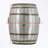 Drum shape patio table with storage-1114689178