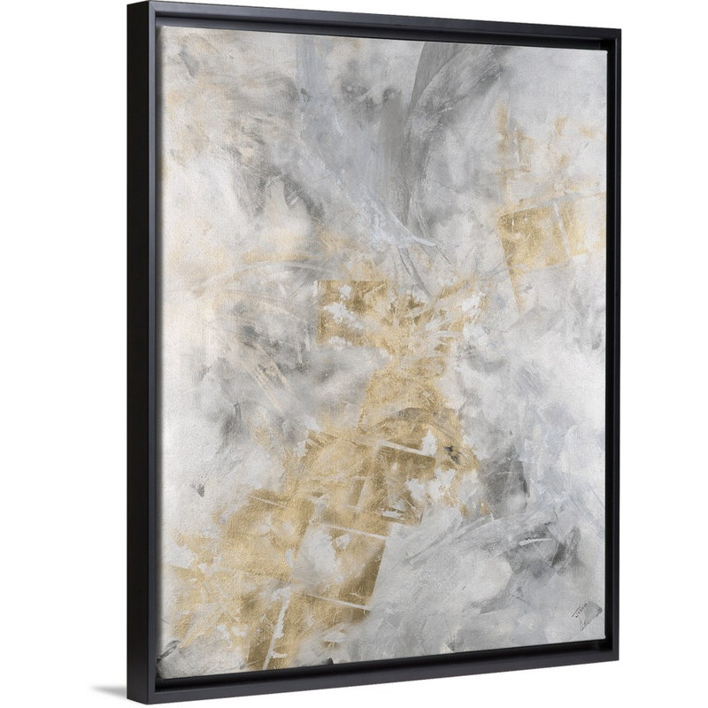 Galvanisé, reproduction d'art sur toile, H 18 po x l 14 po x P 1,75 po, Cadre flottant noir