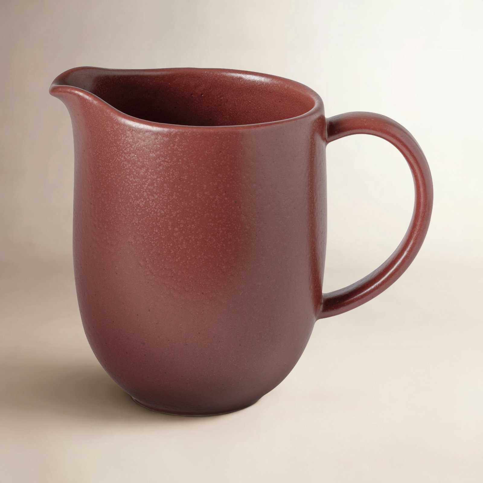 Casafina Pacifica 55oz. Stoneware Pitcher, Cayenne
