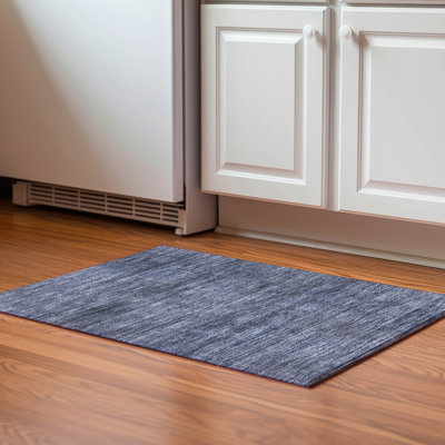 Premium Machine Washable Prisco Navy Rug