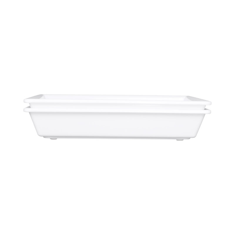 Elite Global Solutions 80 fl.oz. Melamine Rectangular Baker, White