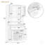 Armoire de rangement 70,7 po 70 po-87897216
