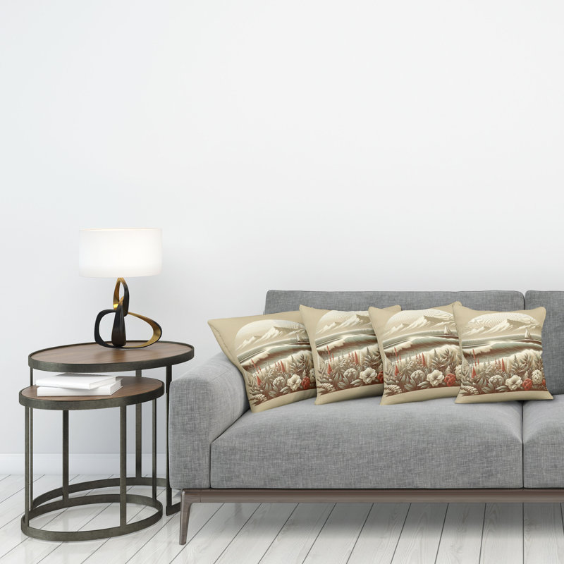 Fabric Reversible Throw Pillow, 24"H x 24"W