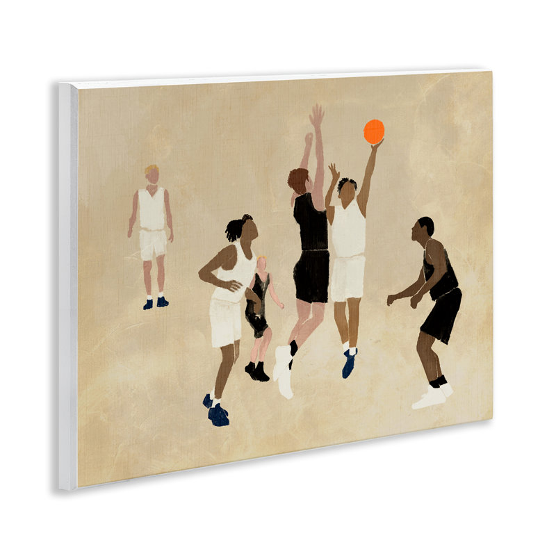 «Athlètes jouant au basketball» par Daphne Polselli
