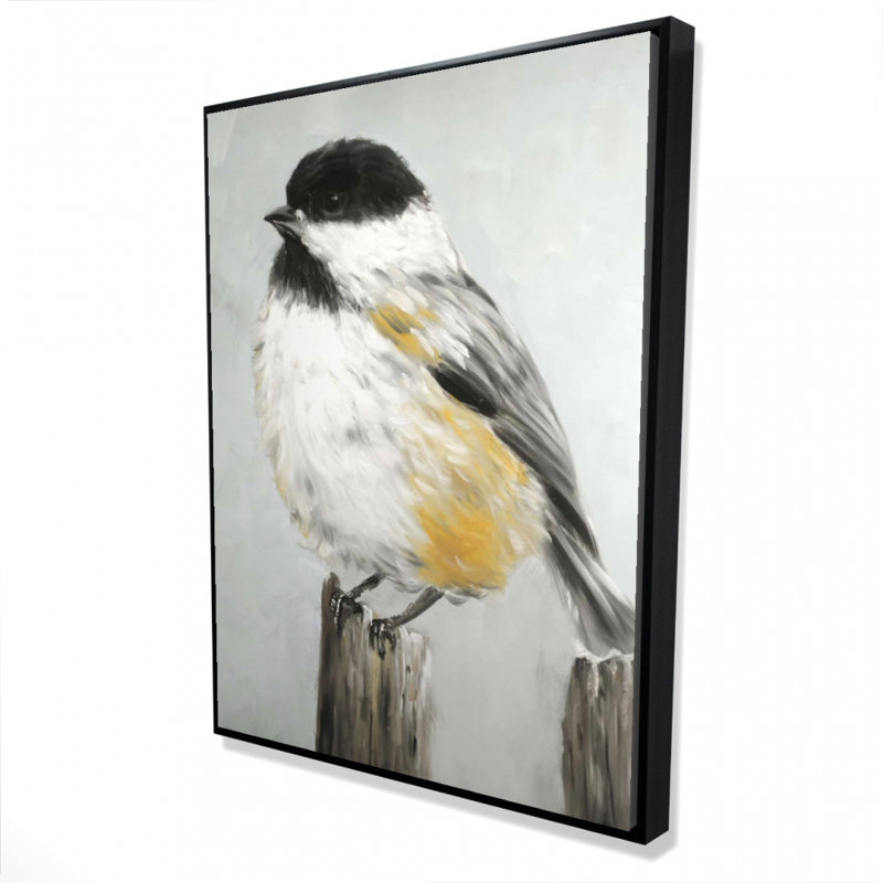 Coal Tit Bird Print On Canvas
