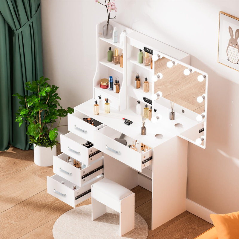 Camyrah Dressing Table with Mirror