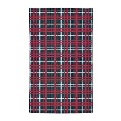 Tapis à carreaux bleu