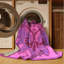 Tapis mauve Mid-Century 1241-143663648