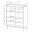 High Four-Door Beige Chest of Drawers