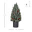 Arbre de Noël artificiel effilé 18 g / 18 po H 18,5 po