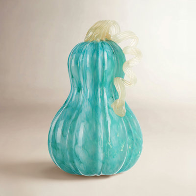Glass Fall Gourd Holiday Accent