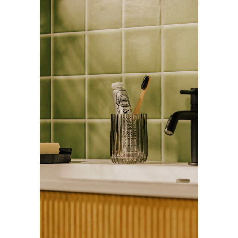 Sahla Bathroom Accessory Set, Green