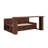 Queen Size Daybed With Removable Desk, Storage Drawers And Hydraulic Side Table-110935679-110935678