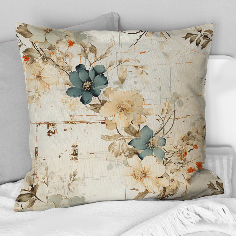 Coussin Beige, H 18 po x l 18 po