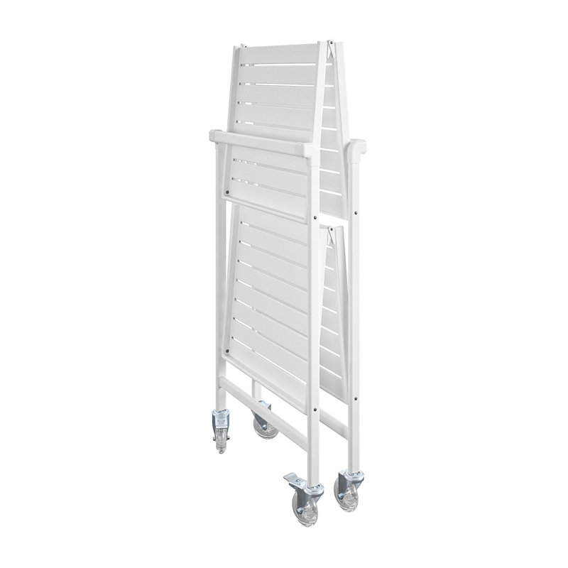 Fenske Metal Bar Cart, White
